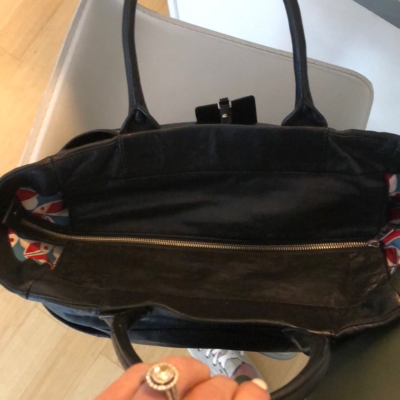 Marc Jacobs- black lamb leather weekender tote - Picture 7 of 8